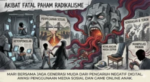 Orang tua mengawasi anak saat bermain game online