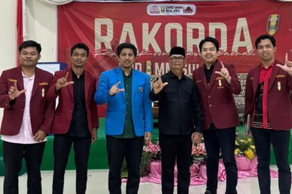 Pengurus KNPI Sulsel menghadiri pembukaan Rakorda IMM Sulsel di Kabupaten Enrekang