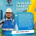 “Manager UP3 Serpong Beny Indra Praja dalam kampanye Jawara Safety Quote PLN UID Banten”