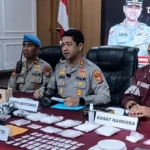 Polrestabes Makassar merilis pengungkapan jaringan narkoba internasional dengan barang bukti sabu 1,45 kilogram