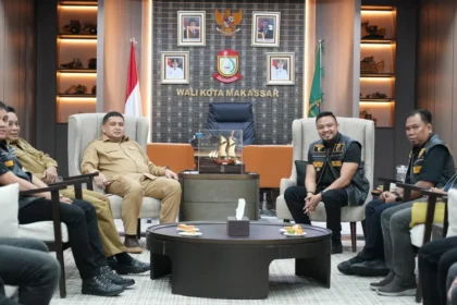 Wali Kota Makassar Munafri Arifuddin saat menerima audiensi APPI