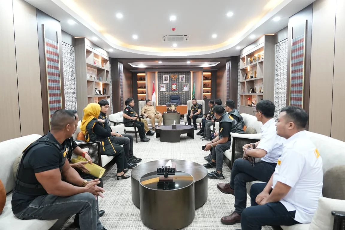 Wali Kota Makassar Munafri Arifuddin saat menerima audiensi APPI