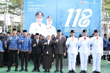 Aliyah Mustika Ilham memimpin upacara Harkitnas 2026 di Makassar