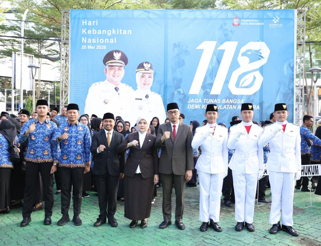 Aliyah Mustika Ilham memimpin upacara Harkitnas 2026 di Makassar