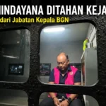 Dadan Hindayana saat menjalani pemeriksaan di Kejaksaan Agung.