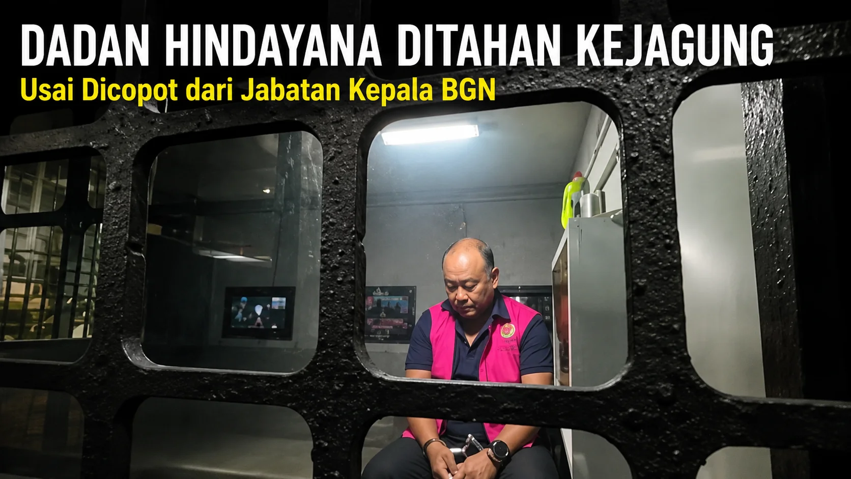 Dadan Hindayana saat menjalani pemeriksaan di Kejaksaan Agung.