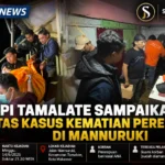 Kasus kematian perempuan di Mannuruki Makassar saat polisi melakukan olah TKP dan KNPI Tamalate menyampaikan belasungkawa.