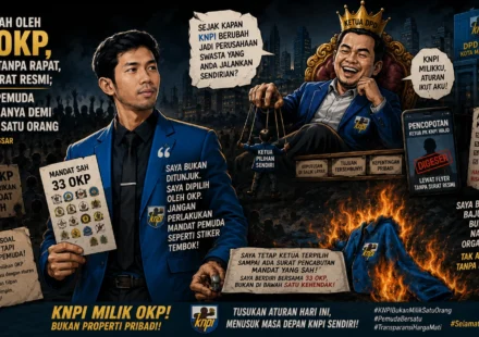 Muhammad Aldy Hidayat menyampaikan tanggapan terkait penunjukan Penjabat Ketua PK KNPI Kecamatan Wajo.