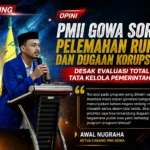 Ketua PMII Gowa Awal Nugraha menyampaikan pandangan terkait pelemahan rupiah dan dugaan korupsi Program Makan Bergizi Gratis.