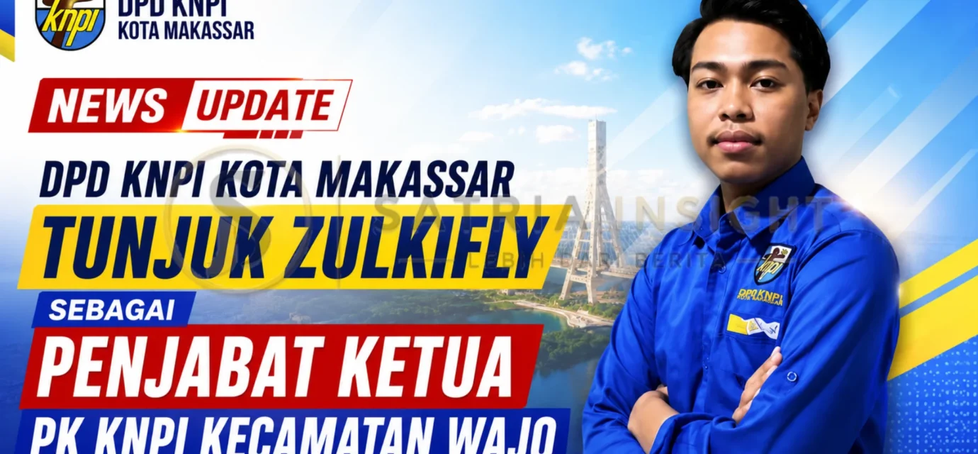 Zulkifly menerima mandat sebagai Penjabat Ketua PK KNPI Kecamatan Wajo dari DPD KNPI Kota Makassar.