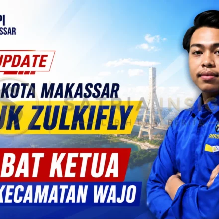 Zulkifly menerima mandat sebagai Penjabat Ketua PK KNPI Kecamatan Wajo dari DPD KNPI Kota Makassar.