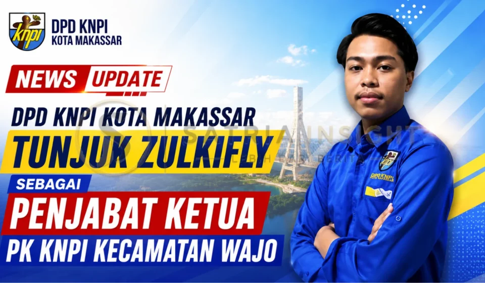 Zulkifly menerima mandat sebagai Penjabat Ketua PK KNPI Kecamatan Wajo dari DPD KNPI Kota Makassar.