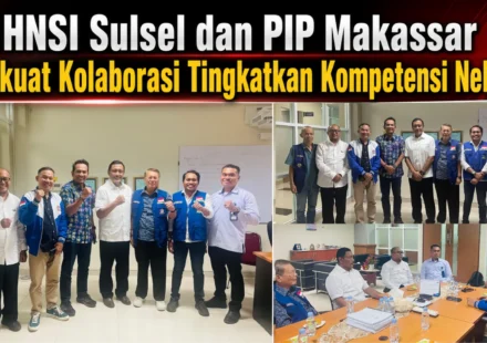 Pengurus HNSI Sulsel melakukan audiensi dengan PIP Makassar membahas pelatihan dan sertifikasi nelayan.