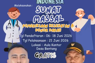Pemerintah Desa Bentang dan BMKI menggelar bakti sosial kesehatan untuk masyarakat.